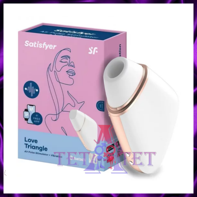 Бесконтактный смарт-стимулятор клитора Satisfyer Love Triangle белый